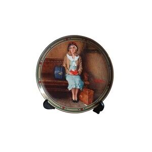Norman Rockwell Collectable Plate A Young Girls Dream Edward M. Knowles 1985